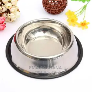 Stainless Steel Pet Dog Cat Puppy Food Water Single Bowl One