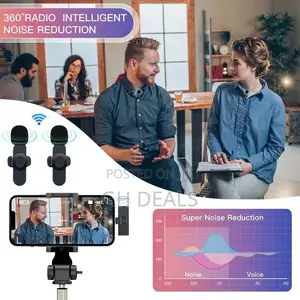 General BOMGE Camera Wireless Lapel 2 Lavalier Microphone