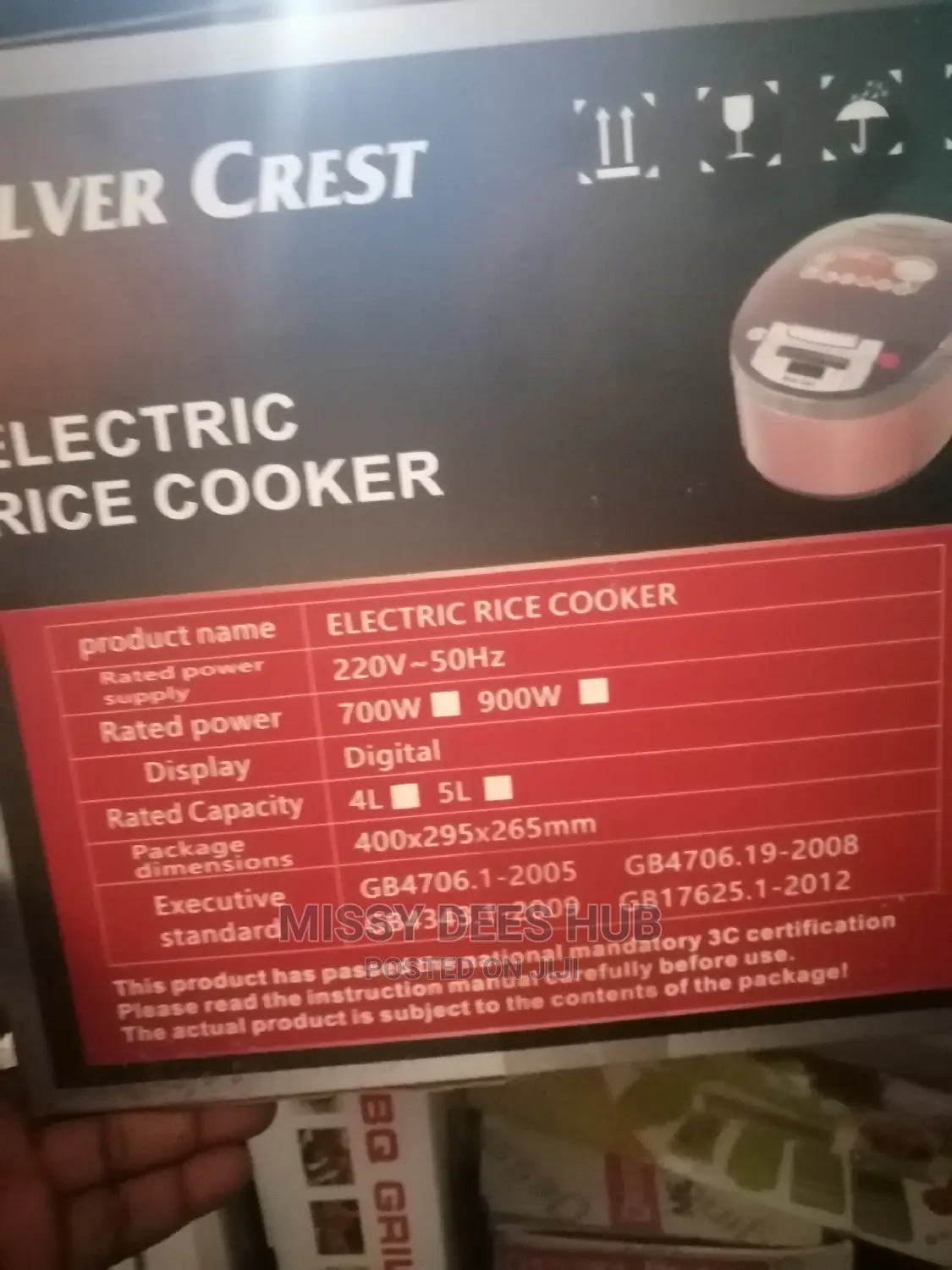 5L Silvercrest Rice Cooker