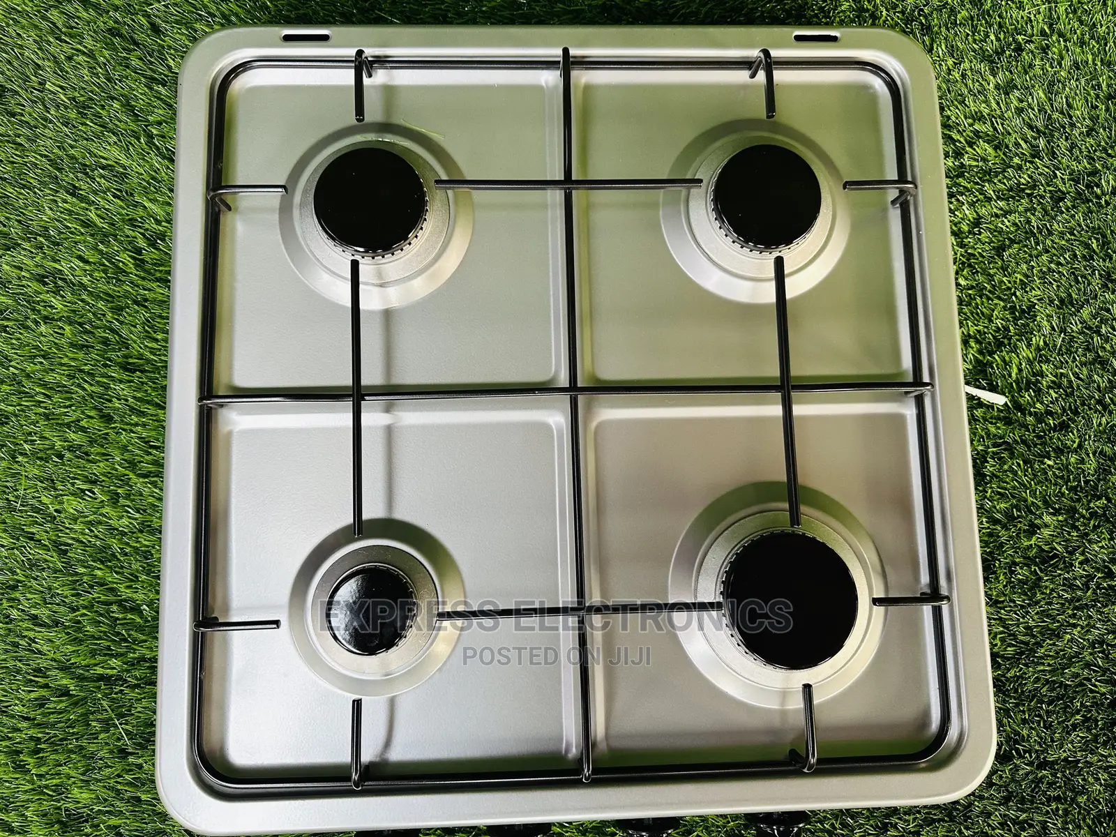 Grey Table Top Gas Cooker Stove Stainless Body