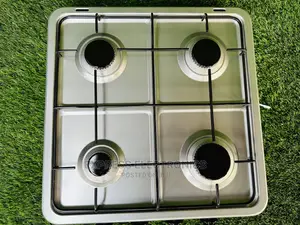 Grey Table Top Gas Cooker Stove Stainless Body