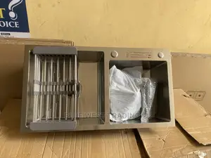 Grey Cabinet Sink With Knife Holder