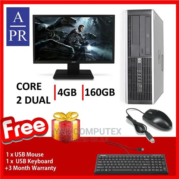 Desktop Computer HP EliteDesk 800 4GB Intel Core 2 Duo HDD 250GB