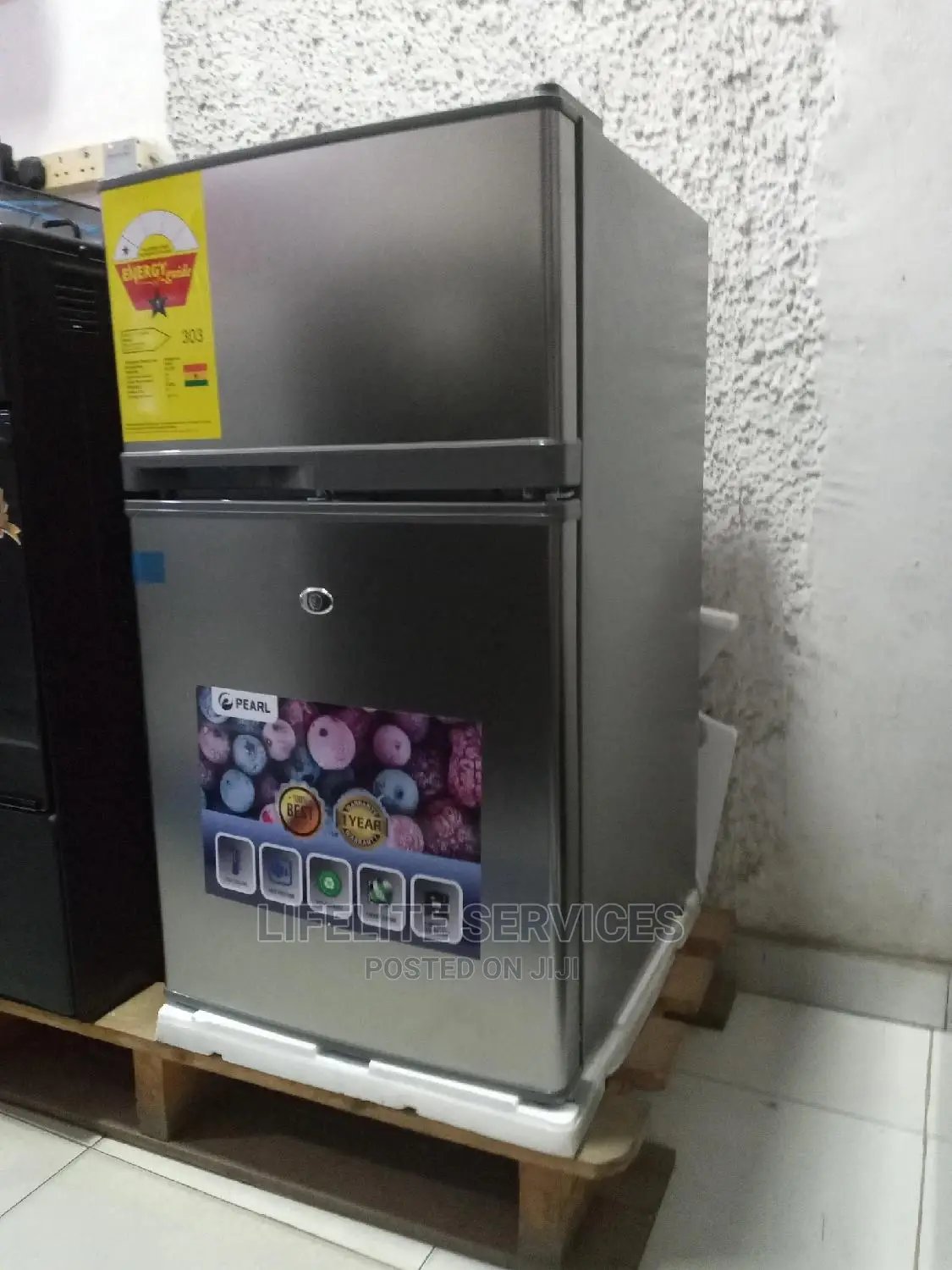 Table Top Double Door Fridge Pearl 80l