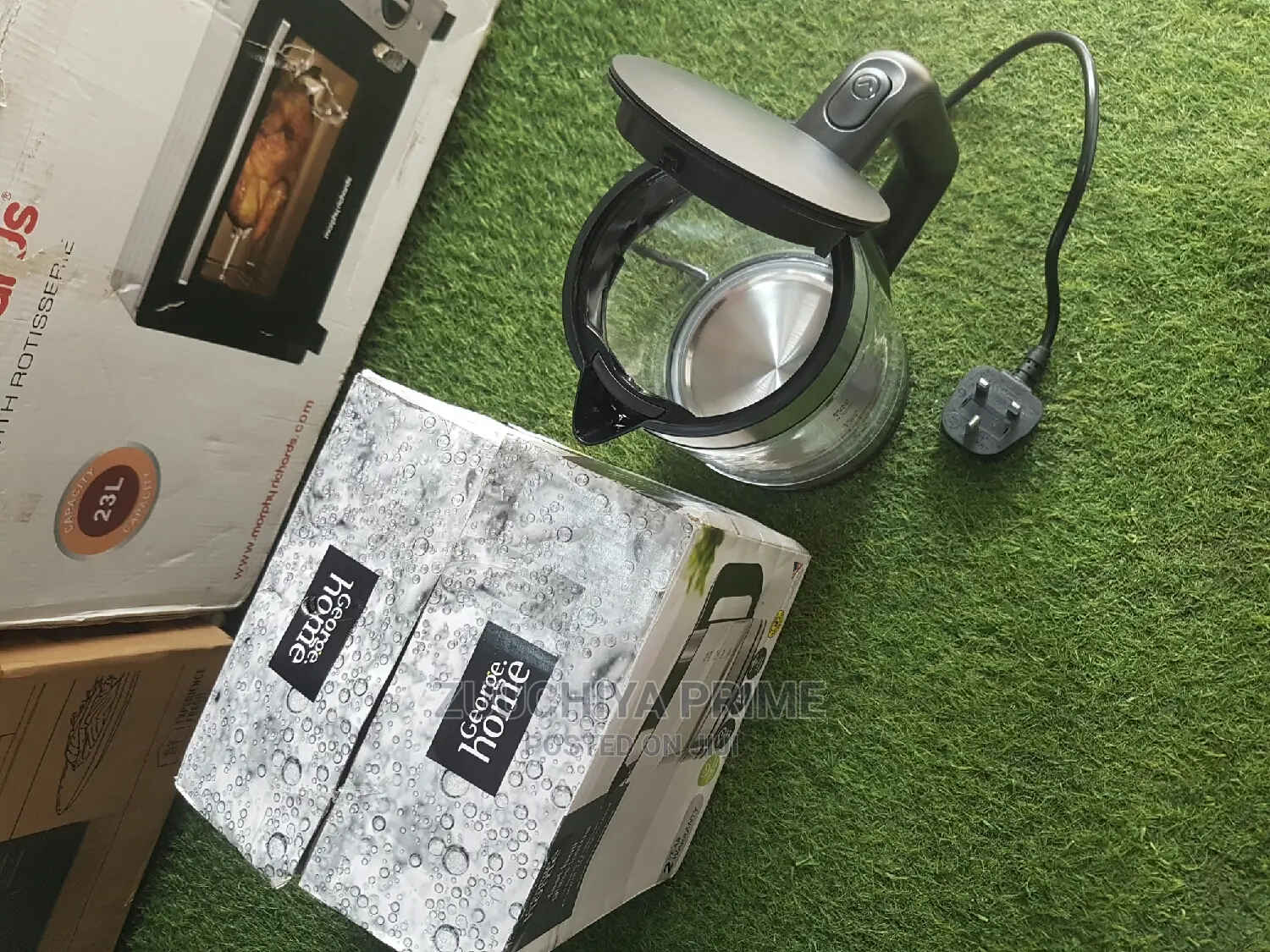 1.7l George Home Glass Kettle From Uk