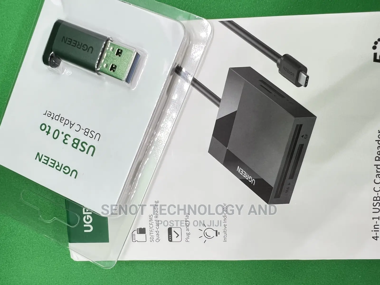 Ugreen 4 in 1 Card Reader ( Comes With Usb C Adapter)