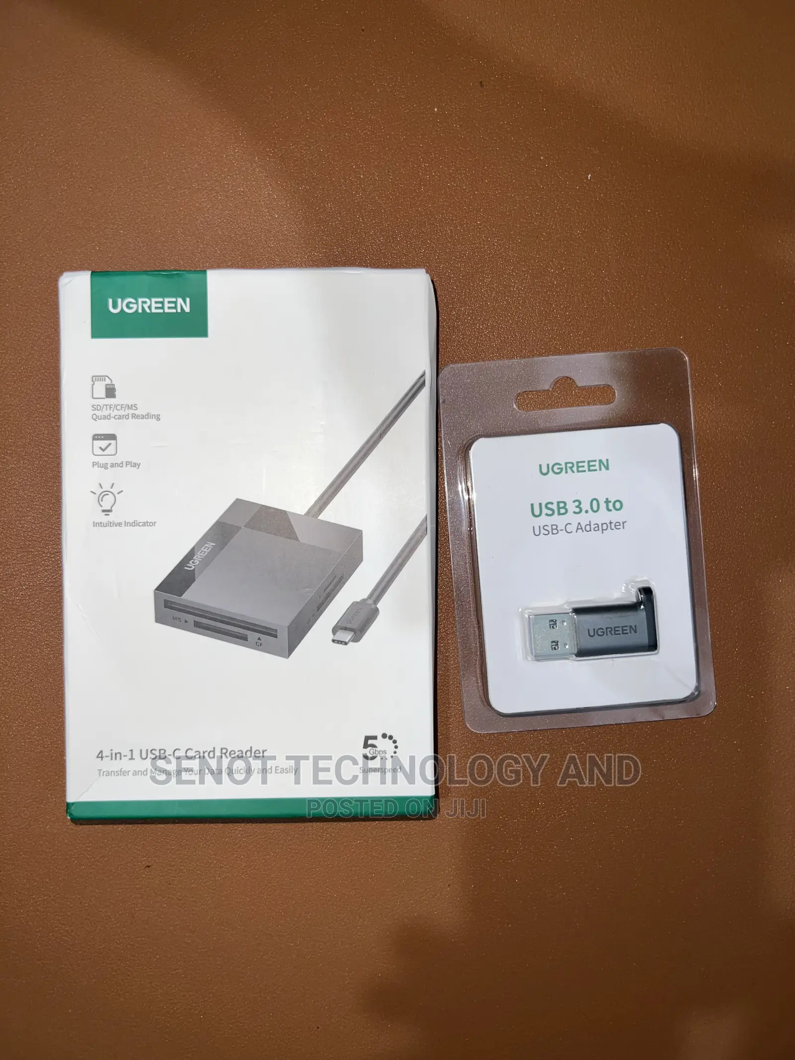 Ugreen 4 in 1 Card Reader ( Comes With Usb C Adapter)