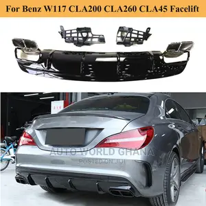 Mercedes Benz Cla 250 Back Bumper Diffuser 2014-2019