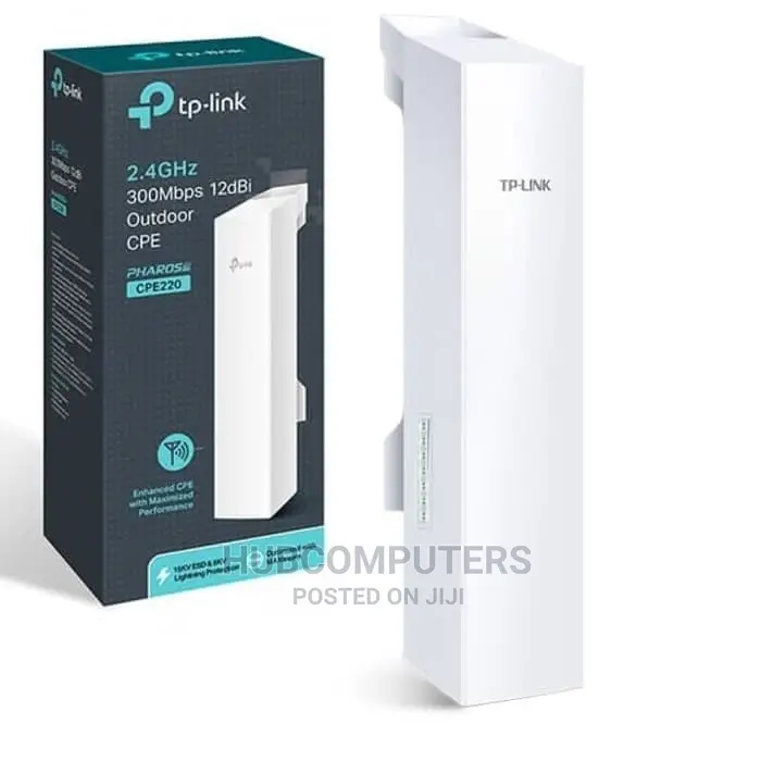 Tp-Link Cpe220 2.4ghz Outdoor Cpe (300mbps 12dbi)