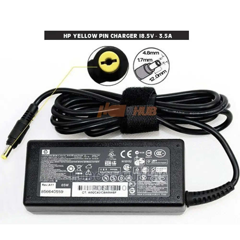HP Yellow Pin Charger 18.5V - 3.5A