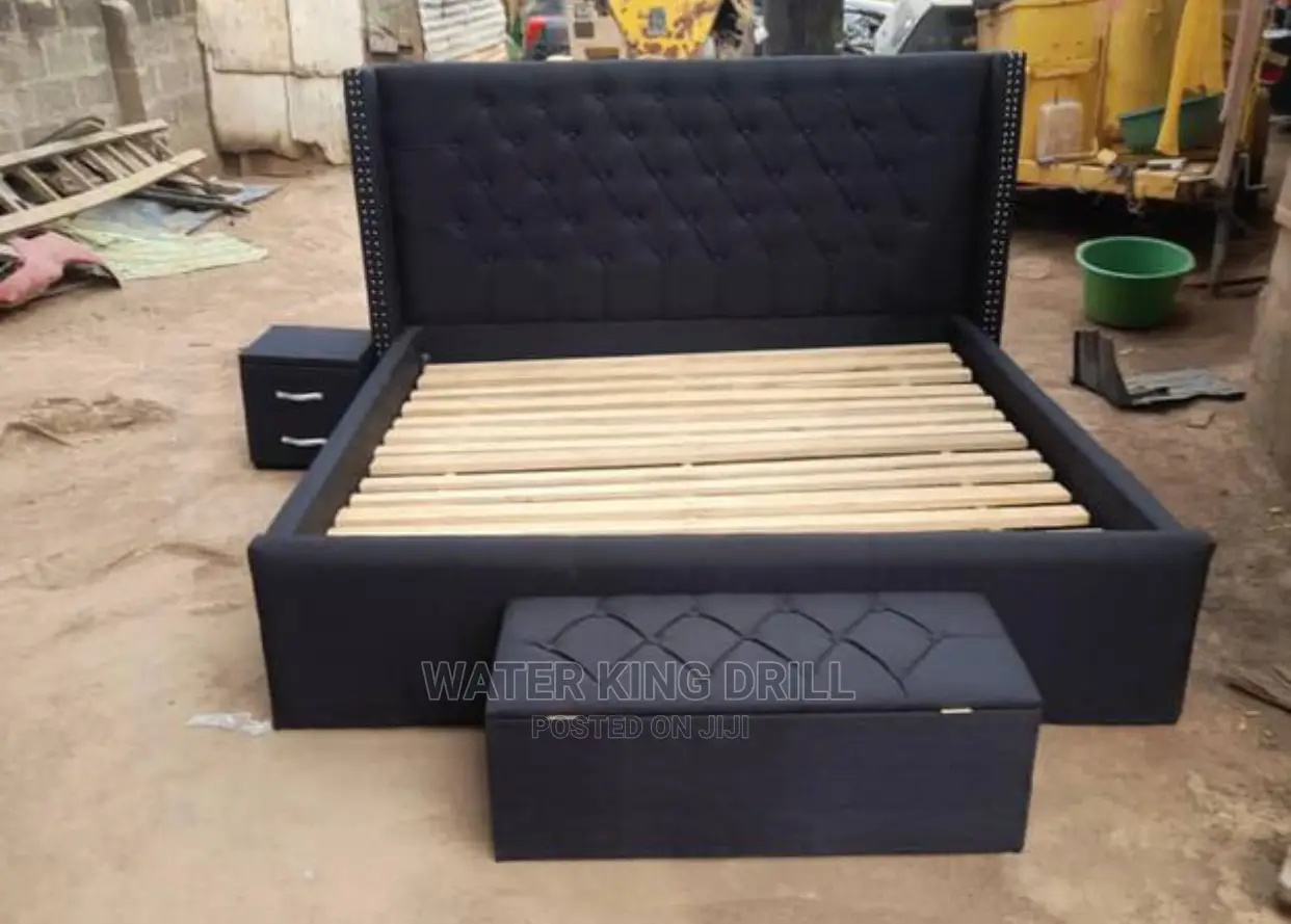Queen Size Bed Frame With Drawers and Sofa