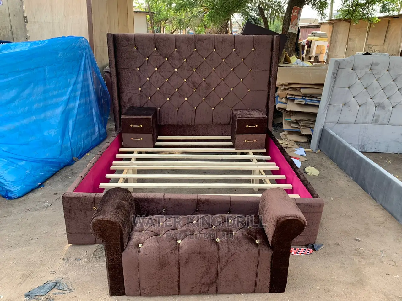 Queen Size Bed Frame With Drawers And Sofa