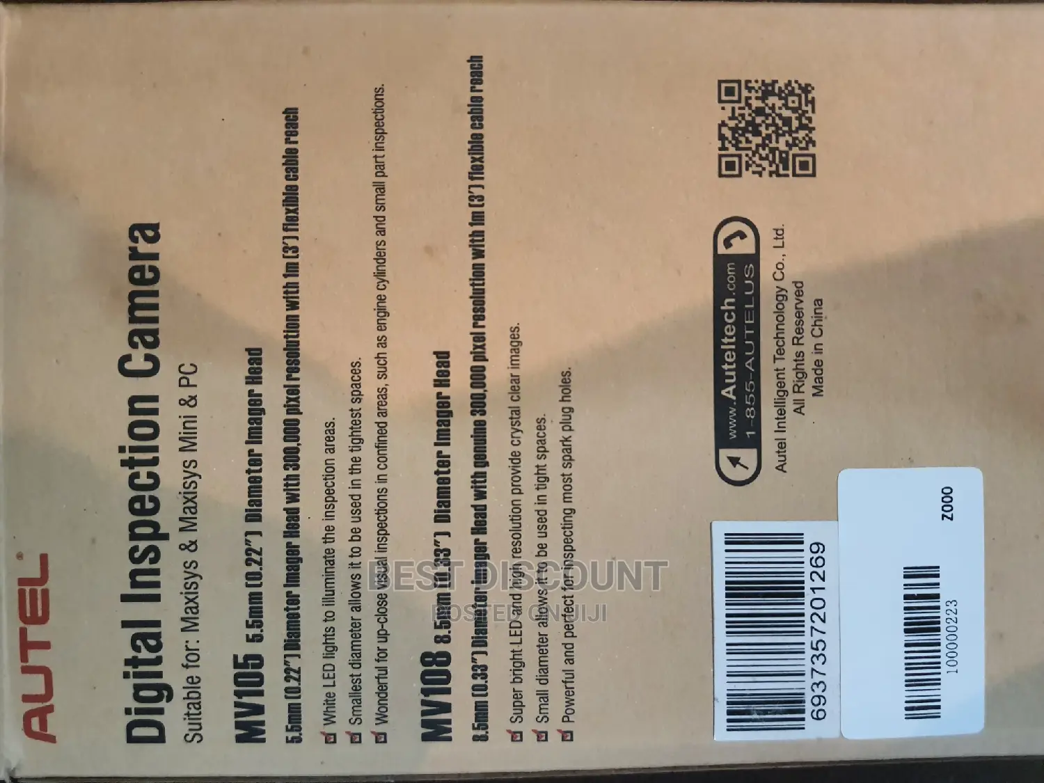 Original Autel MV108 Digital Inspection Camera
