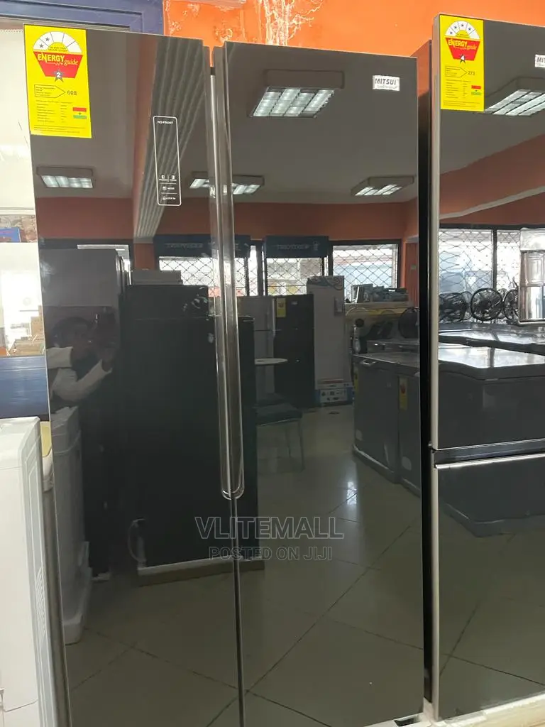 Mitsui Glass Side by Side Fridge