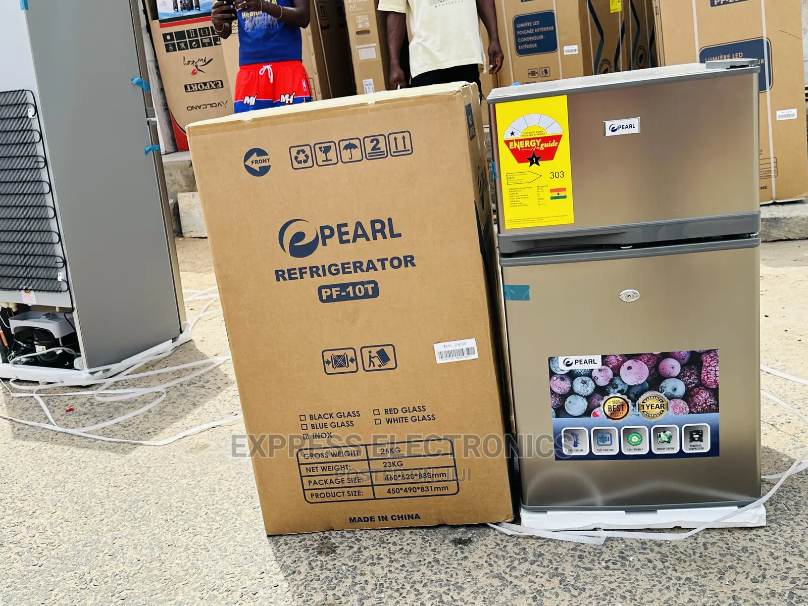 Premium Blue Finish Pearl PF-10T Fridge