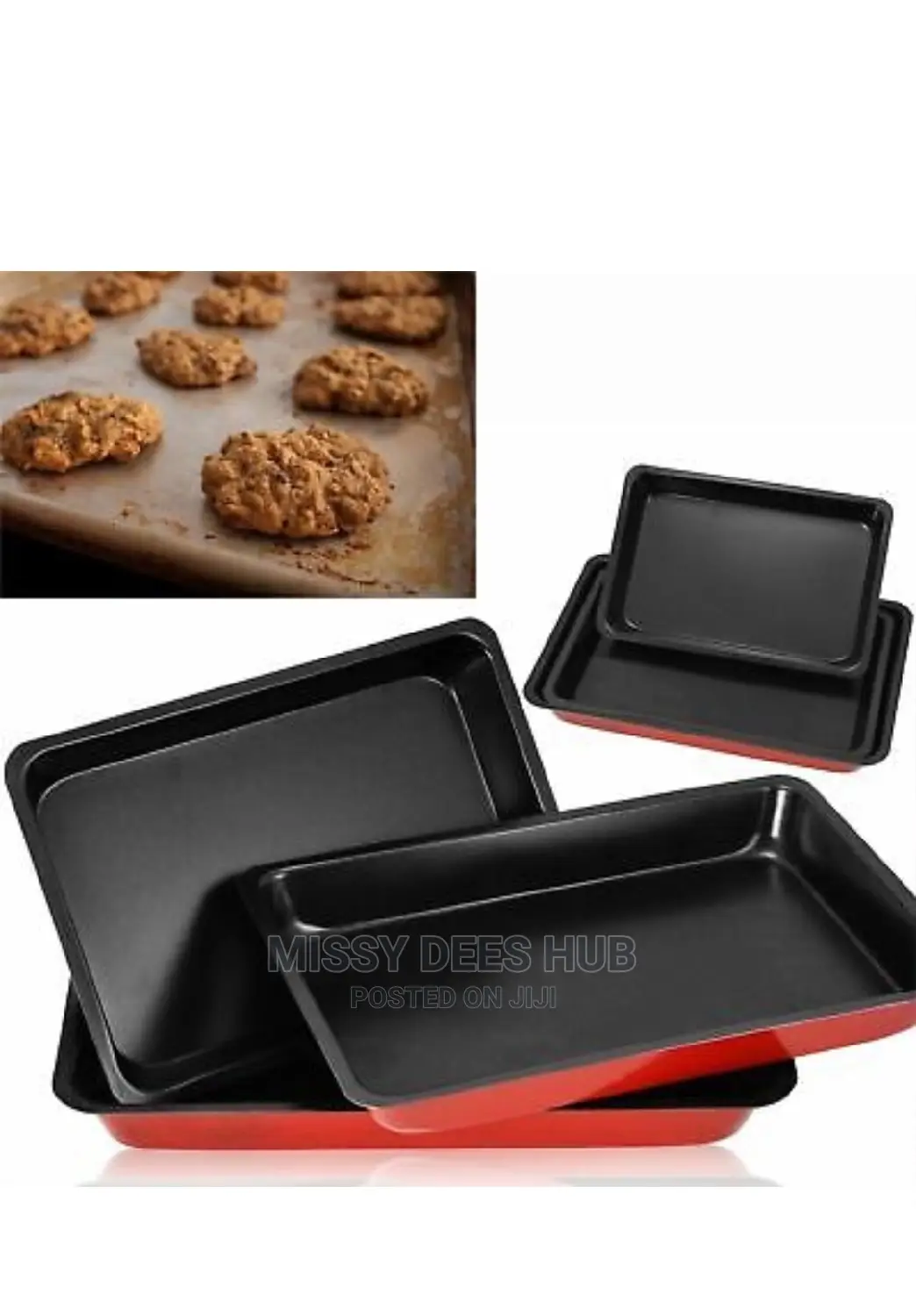 3pc Baking Roasting Tray Set