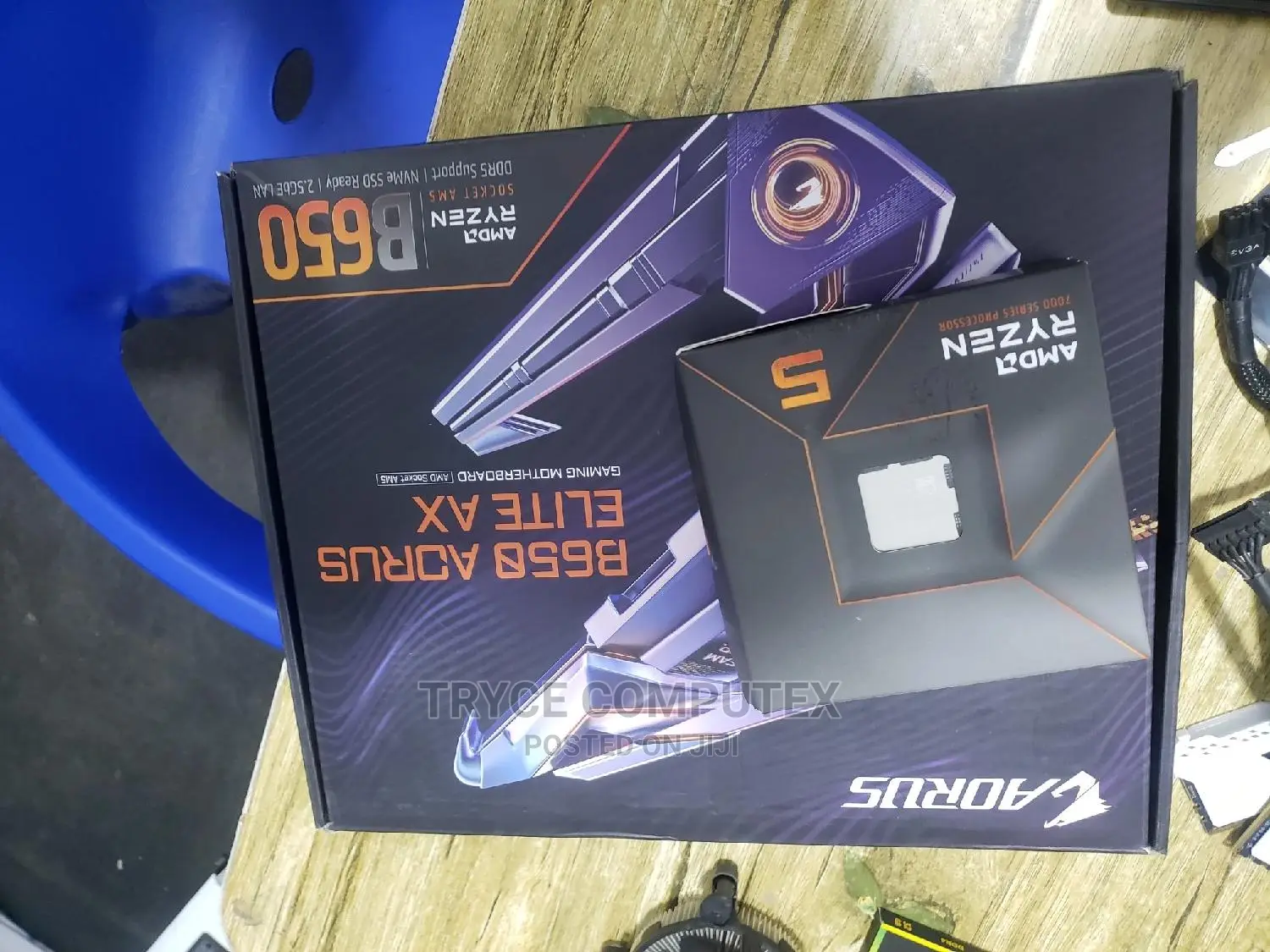 Amd Ryzen 5 7600x Cpu 4 B650 Aorus Elite Ax Motherboard
