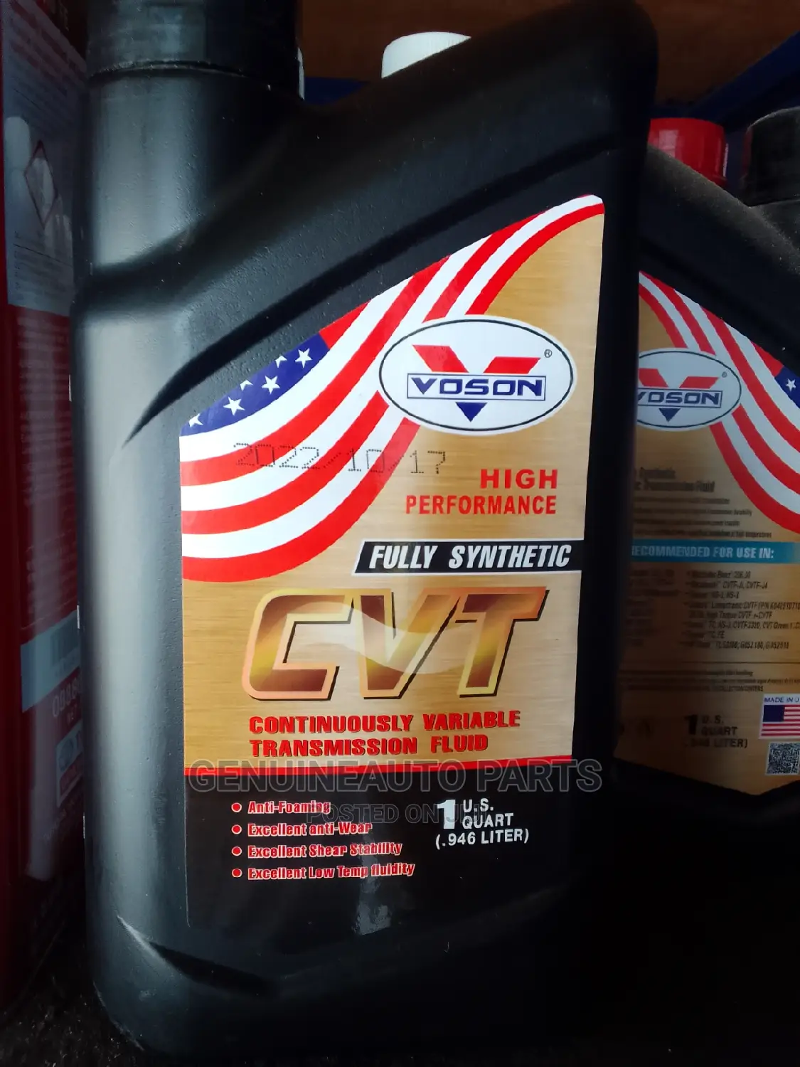 Voson Fully Synthetic Cvt Continuously Variable Fluid