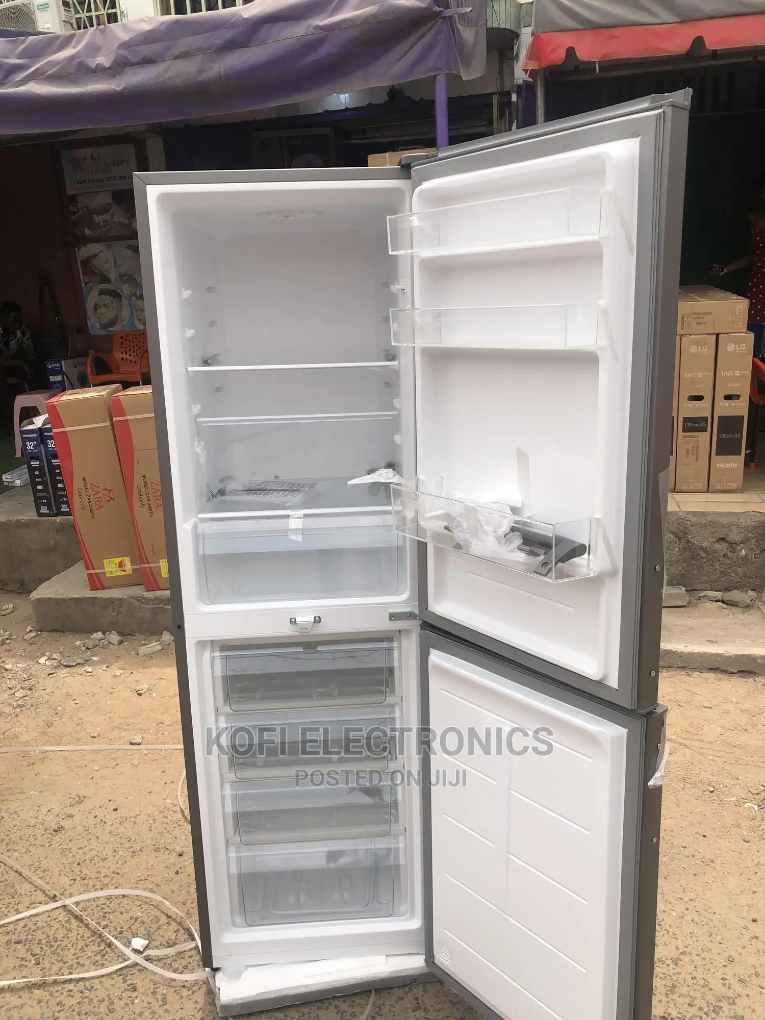 Silver Lock Key Nasco 209ltr Bottom Freezer Refrigerator