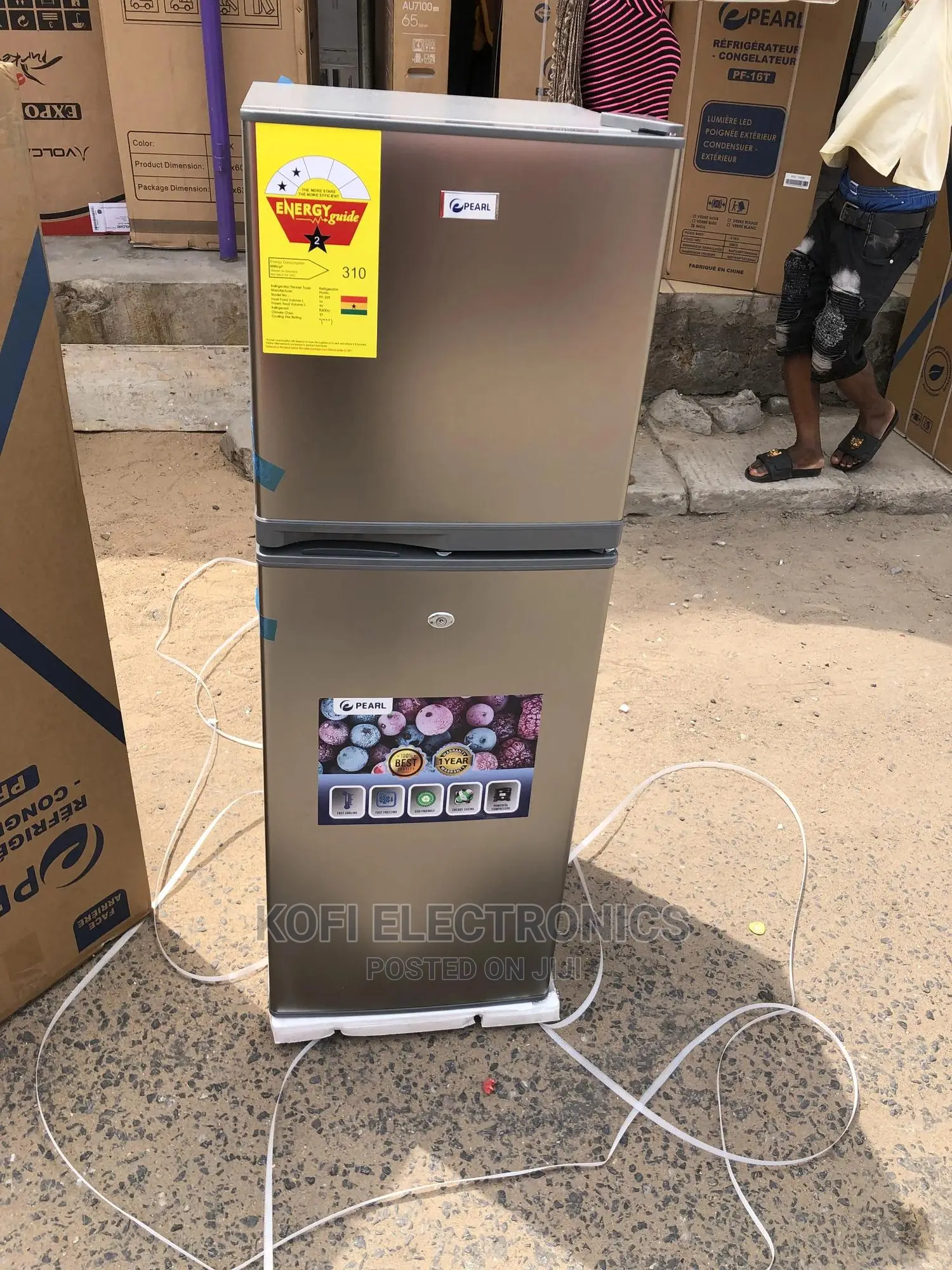 138litres Pearl PF-20T Double Door Refrigerator