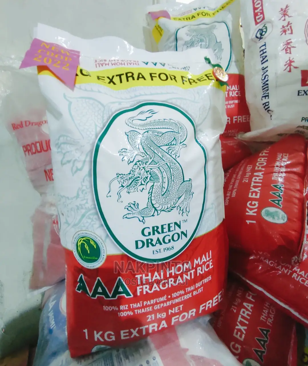 Green Dragon Thai Fragrant Rice ( Jasmine ) Aaa