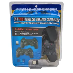 USB Twins Wireless Vibration Pad Controller