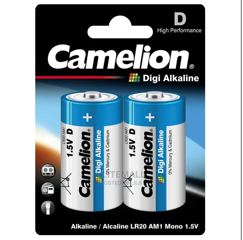 Camelion Digi Alkaline Batteries 1.5v D