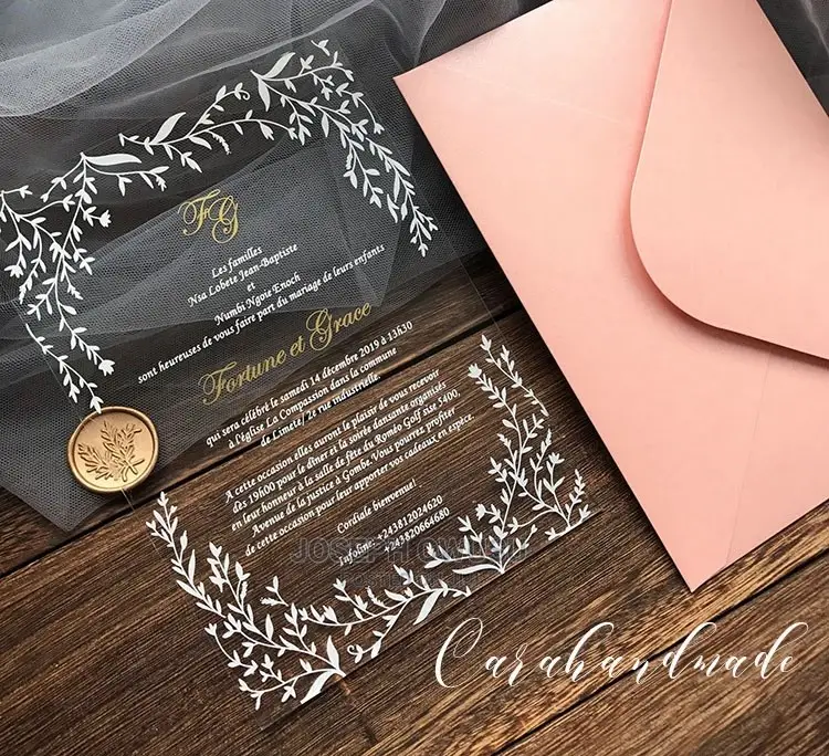 Wedding Invitation Cards - Transparent