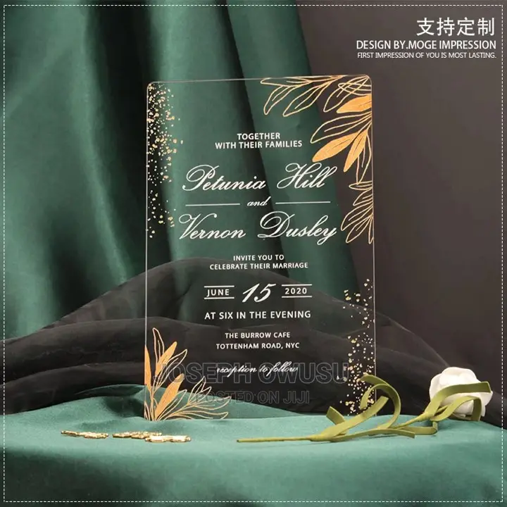 Wedding Invitation Cards - Transparent