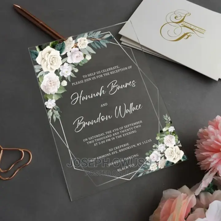 Wedding Invitation Cards - Transparent