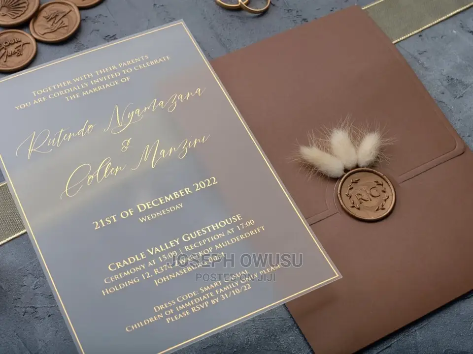 Wedding Invitation Cards - Transparent
