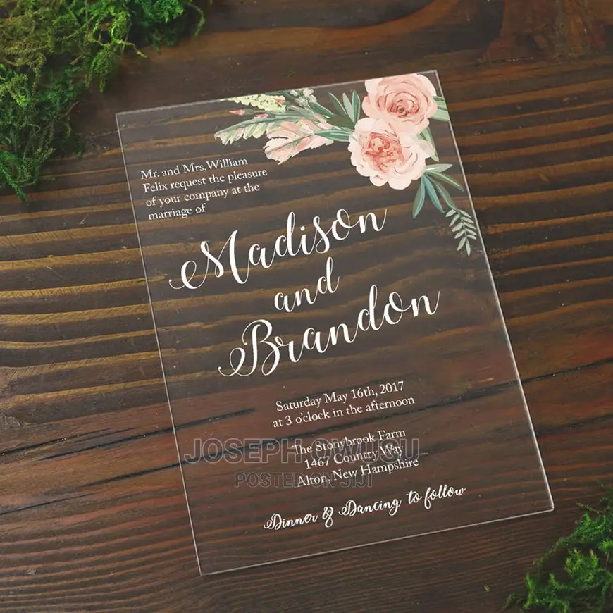 Wedding Invitation Cards - Transparent
