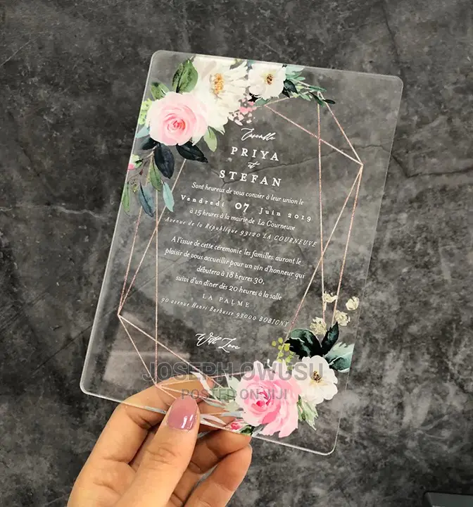 Wedding Invitation Cards - Transparent