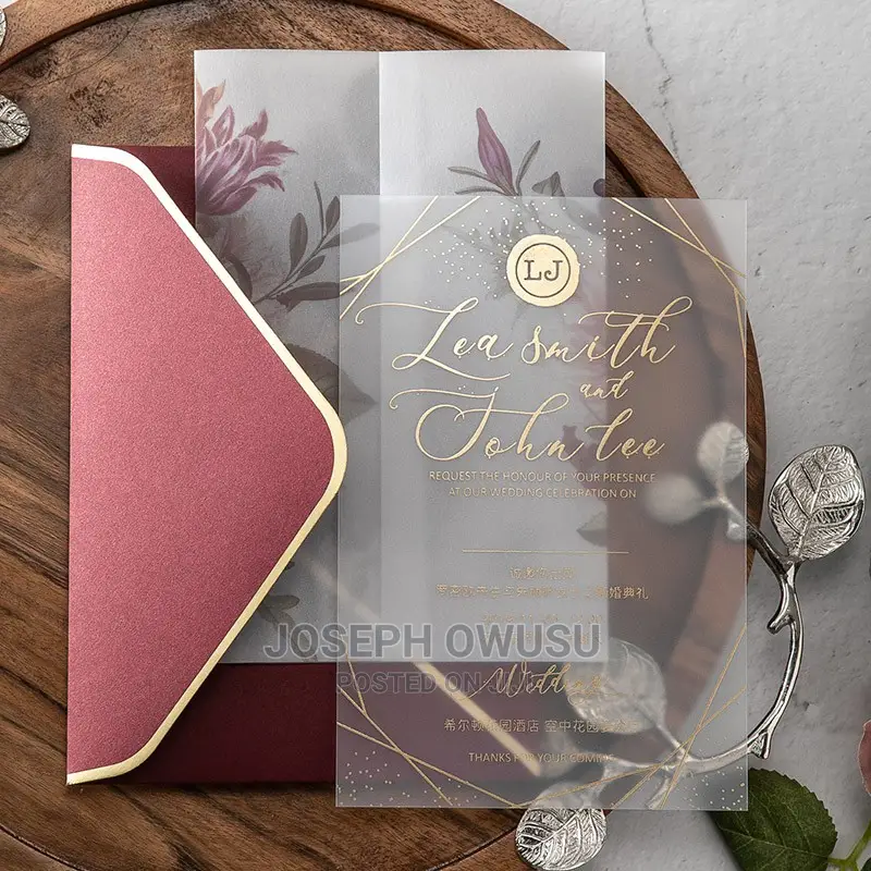 Wedding Invitation Cards - Transparent