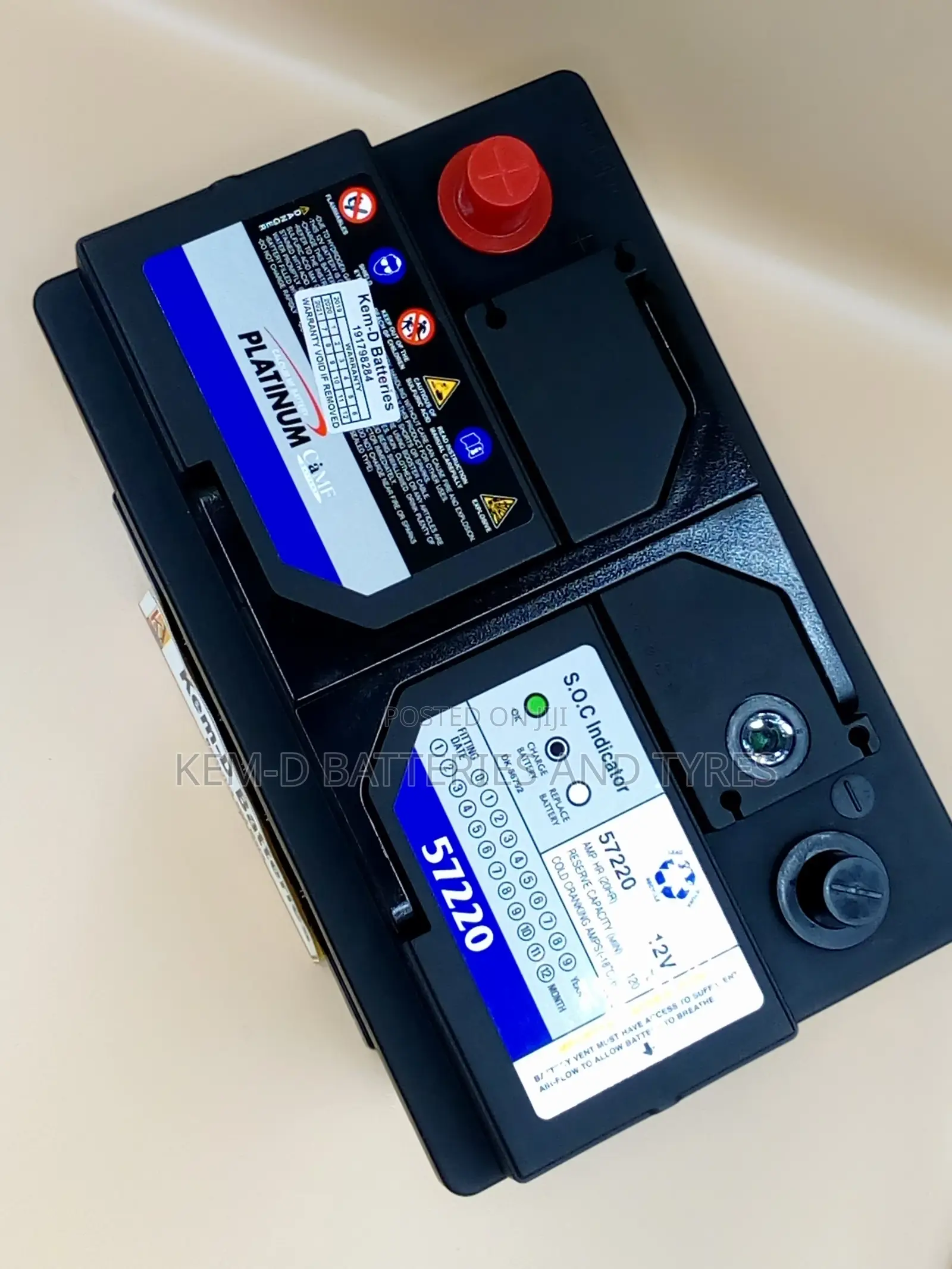 Car Battery + Free Delivery ( 15 Plates Platinum for Cruze )