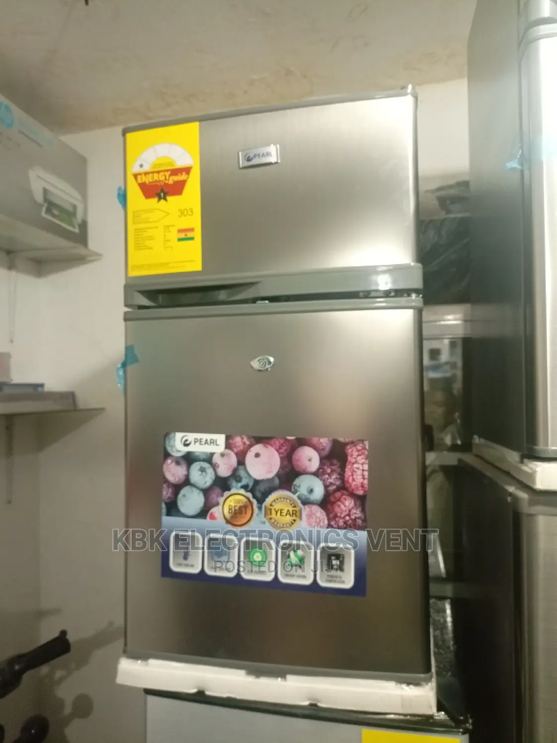Pearl 80ltr PF10T Table Top Double Door Fridge