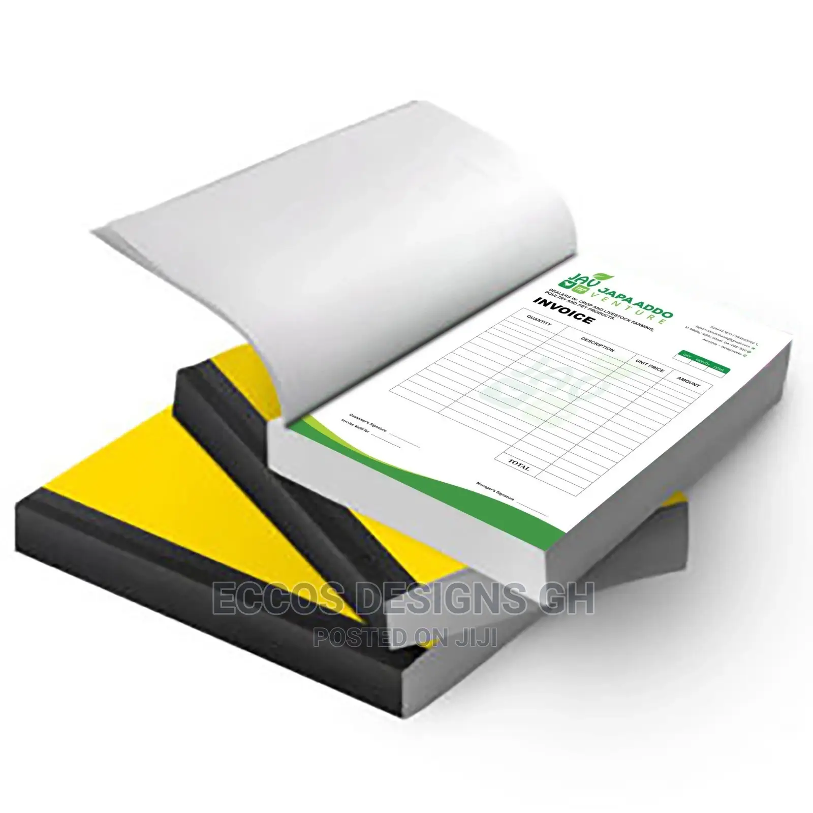 Receipt Book and Invoice