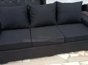 Black 3 Seater Sofa Chair