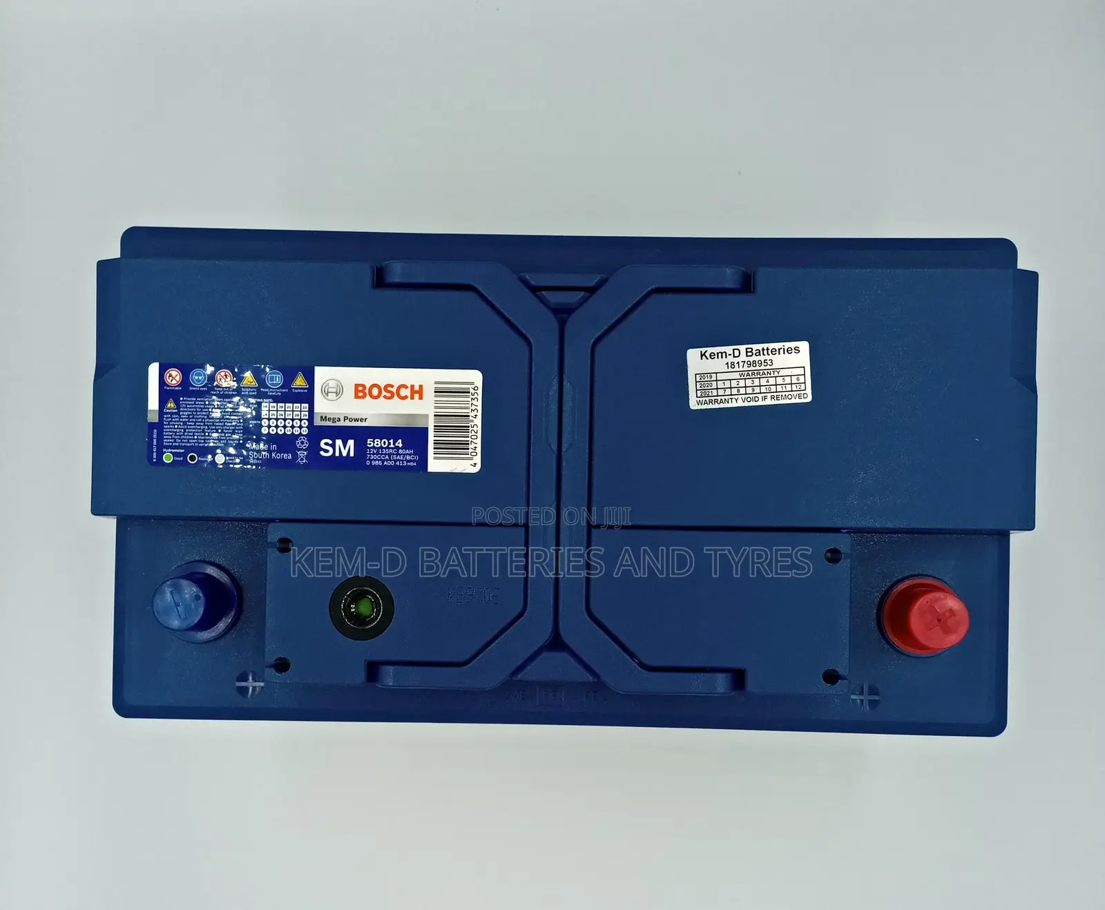 17 Plates Bosch Batteries (Long Type) - Free Delivery