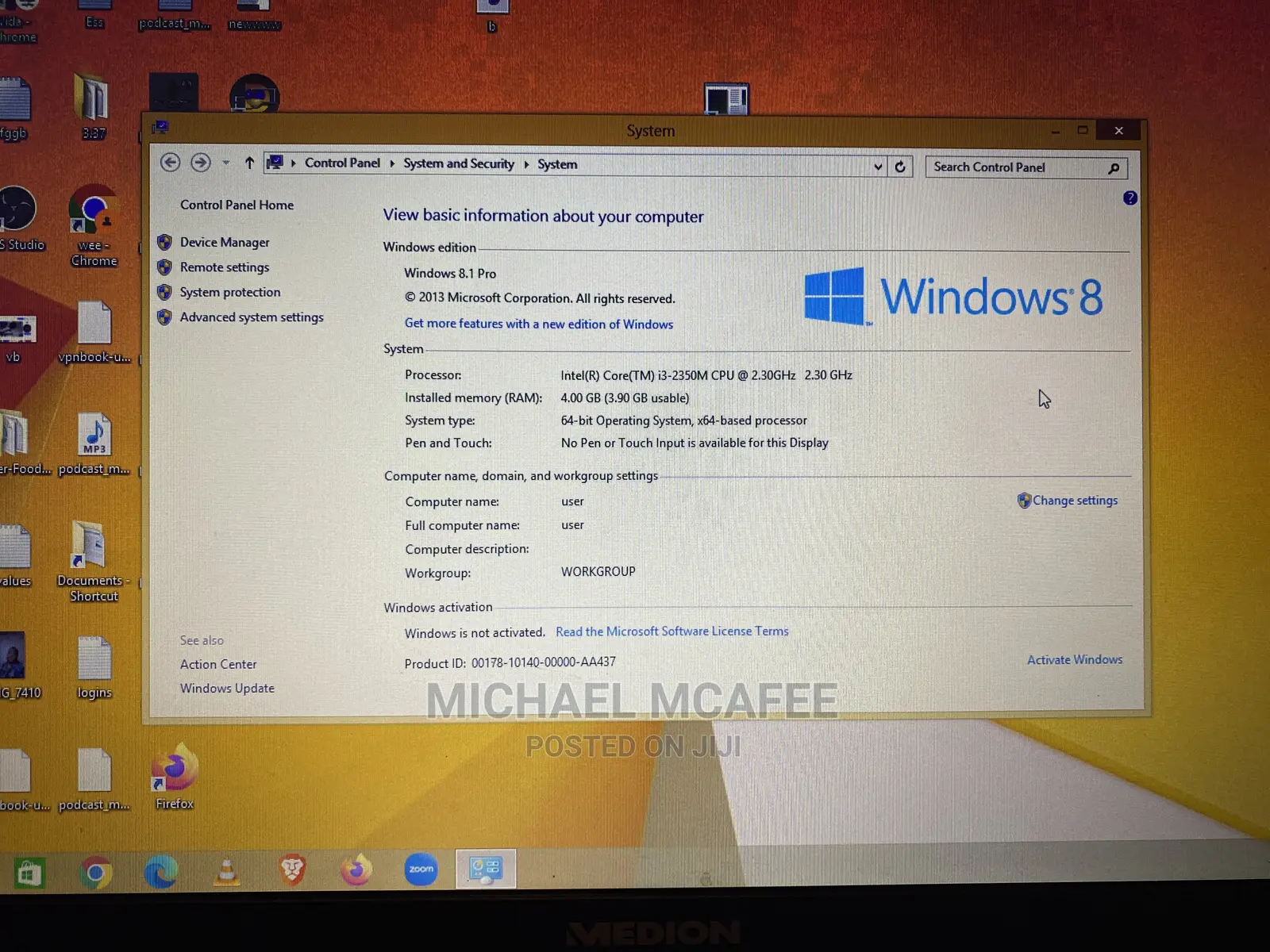 Laptop Medion 4GB Intel Core I3 HDD 700GB