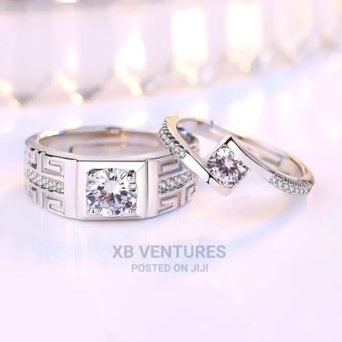 Fashion 2 PCS Engagement/Wedding Rings Set