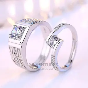 Fashion 2 PCS Engagement/Wedding Rings Set