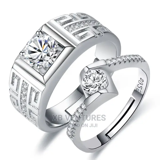 Fashion 2 PCS Engagement/Wedding Rings Set