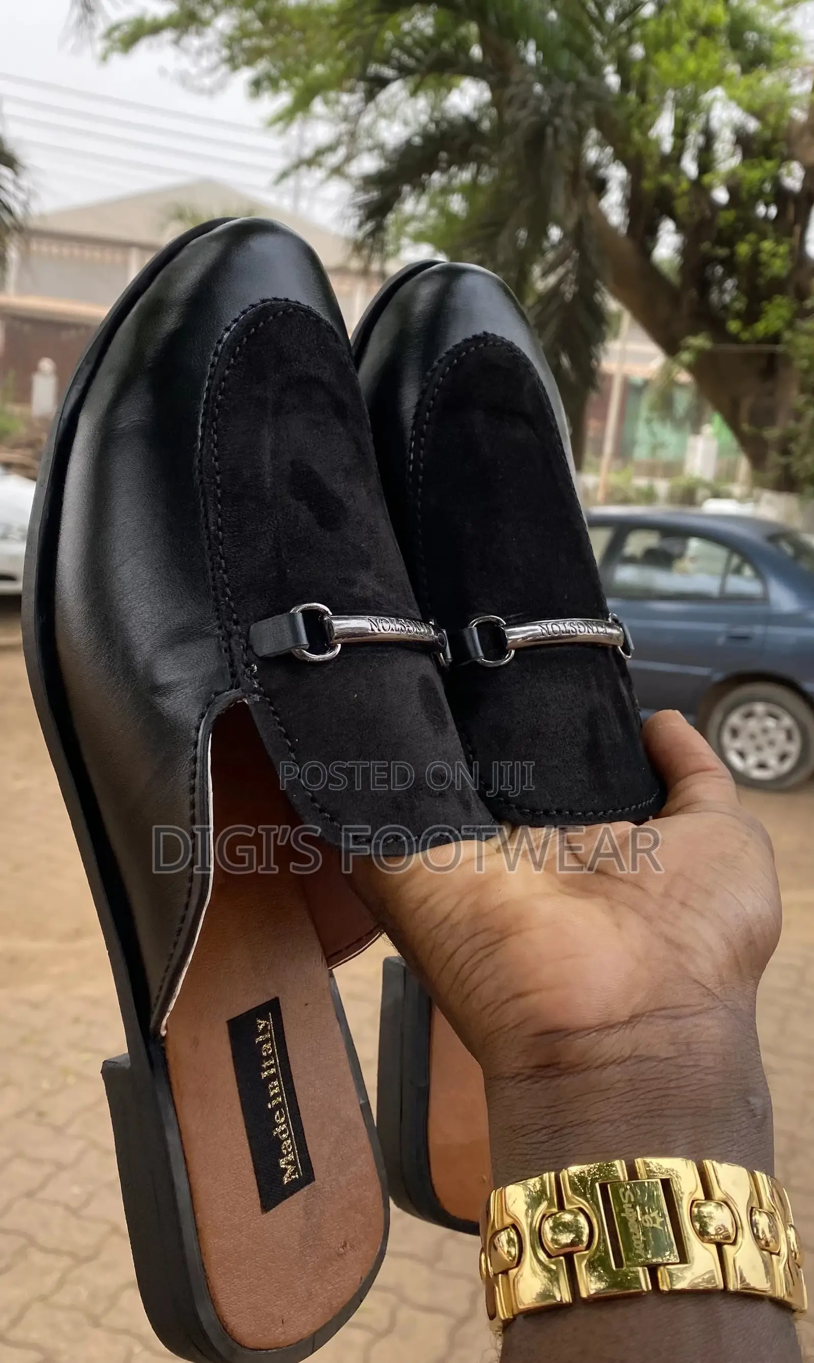 Black Half Shoe