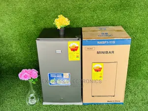 Grey Compact Table Top Fridge Nasco Single Door