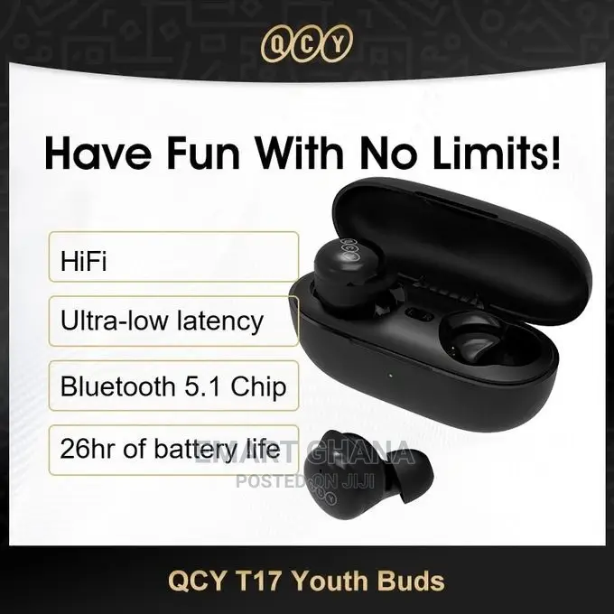 Qcy T17 Bluetooth Earphones True Wireless Earbuds BT5.1 HIFI