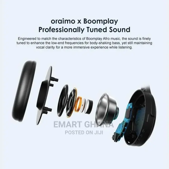 Oraimo Boompop Over-Ear Bluetooth Wireless Headphone