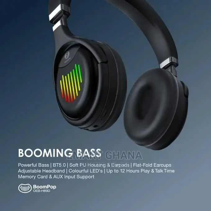Oraimo Boompop Over-Ear Bluetooth Wireless Headphone