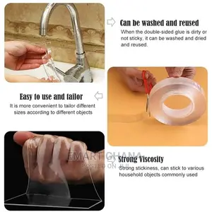 Multifunctional Nano Double-Sided Grip Tape - Transparent