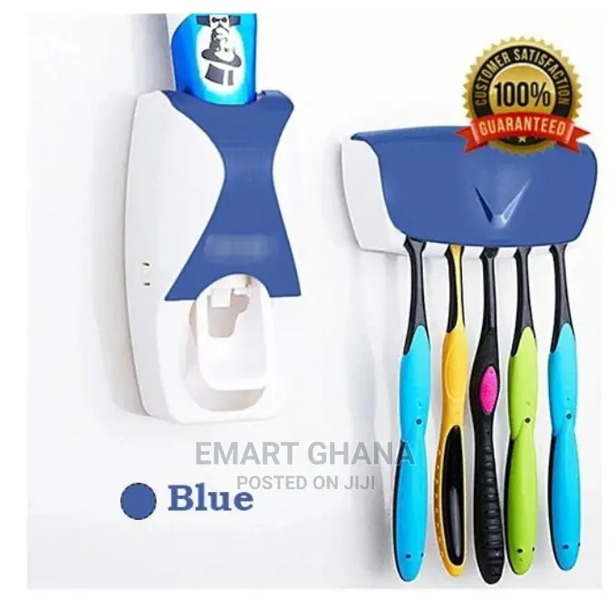 Automatic Toothpaste Dispenser and Toothbrush Holder